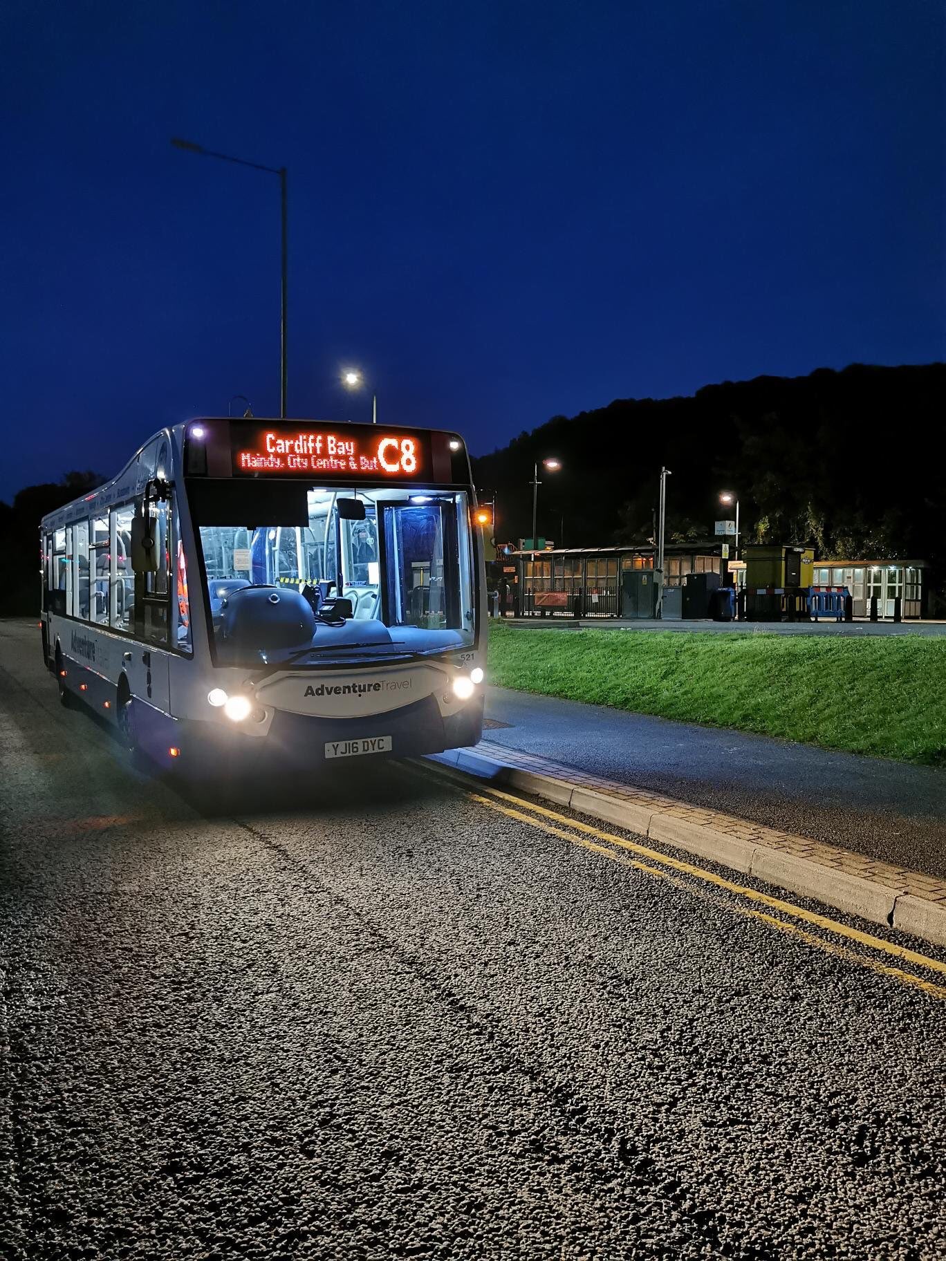 C8 at night